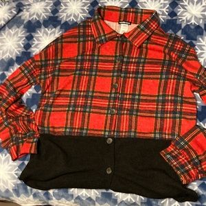 Heimish Button Down Long sleeve Shirt Flannel Pattern Size 2XL